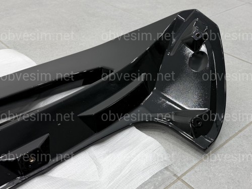 Спойлер козирок ST-Line Ford Fiesta хетчбек 2011-2017 ABS пластик, колір чорний глянець