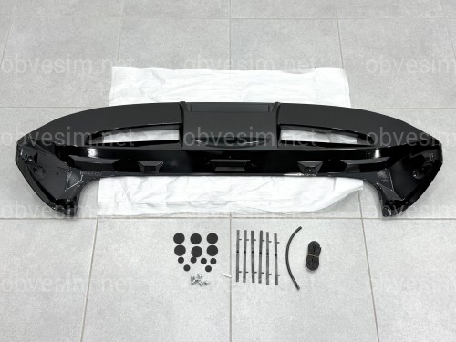 Спойлер козирок ST-Line Ford Fiesta хетчбек 2011-2017 ABS пластик, колір чорний глянець