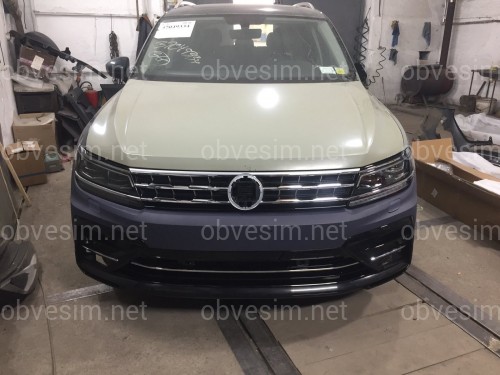 Передній бампер у зборі з арками R-Line Volkswagen Tiguan 2017-2021