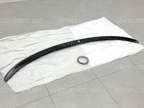 Спойлер ліп Paradigma для BMW X6 F16 2014-2018 ABS пластик, чорний глянець