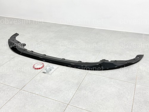 Юбка переднього бампера M-Performance BMW 4 series G22 2020+ ABS пластик, чорний глянець