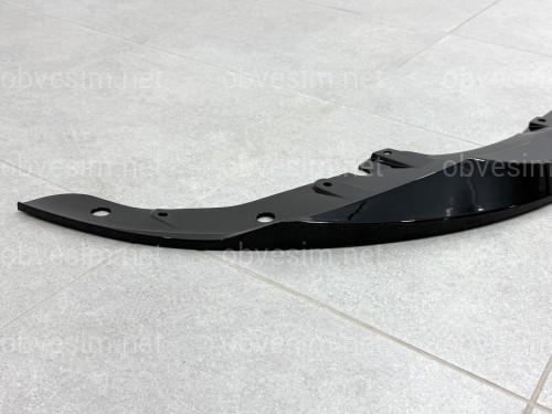 Юбка переднього бампера M-Performance BMW 4 series G22 2020+ ABS пластик, чорний глянець