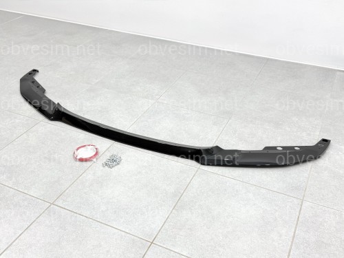 Юбка переднього бампера M4 CS для BMW 4 series F32 F33 F36 ABS пластик, чорний глянець