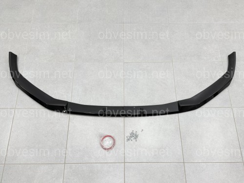 Накладка переднього бампера M-Paket BMW 5 series G30 G31 LCI 2020-2023, чорний глянець
