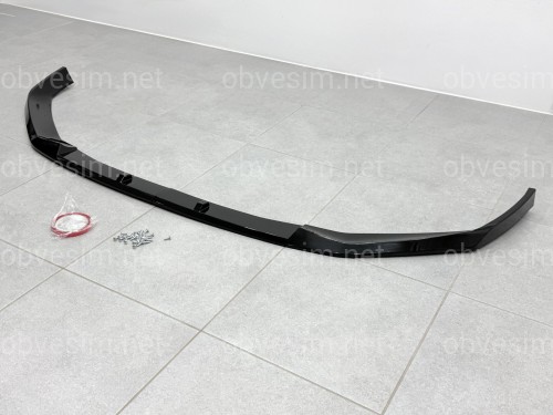 Накладка переднього бампера M-Paket BMW 5 series G30 G31 LCI 2020-2023, чорний глянець