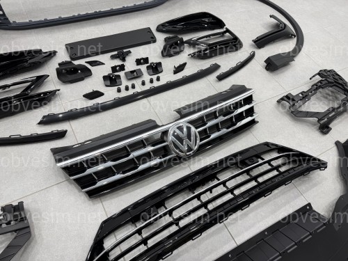 Передній бампер у зборі з арками R-Line Volkswagen Tiguan 2017-2021