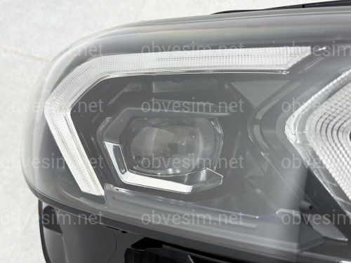 Фари LCI 2022+ рестайлінг Shadow Line для BMW G20/G21 2019-2022 2шт. із заміною бампера на 22+ / 2 РЕЖИМУ ДХО БІЛІ / ЖОВТІ