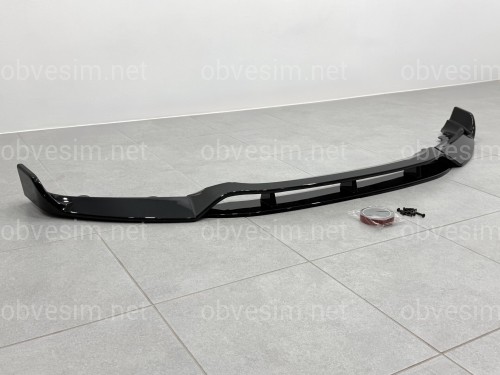 Юбка переднього бампера Paradigma BMW X6 F16 2013-2018, чорний глянець