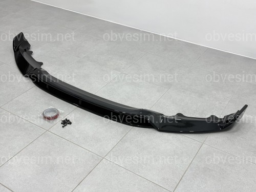 Юбка переднього бампера Paradigma BMW X6 F16 2013-2018, чорний глянець
