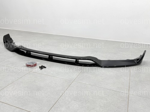 Юбка переднього бампера Paradigma BMW X6 F16 2013-2018, чорний глянець