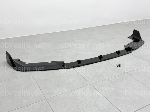 Юбка переднього бампера для BMW X5M G05 F95 2019-2022 ABS пластик, чорний глянець