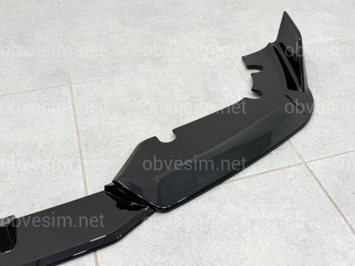 Юбка переднього бампера для BMW X5M G05 F95 2019-2022 ABS пластик, чорний глянець