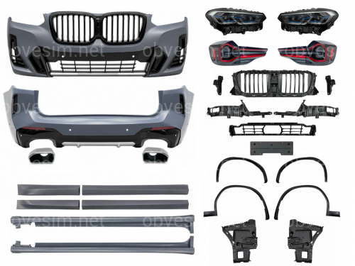 Обвіс комплект рестайлінгу М пакет LCI 2022+ для BMW X3 G01 2018-2021