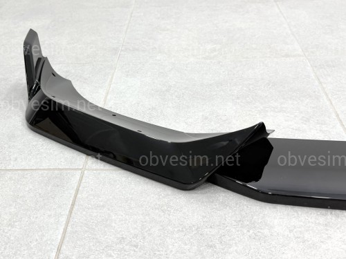 Накладка переднього бампера Paradigm BMW X7 G07 2019-2022, чорний глянець