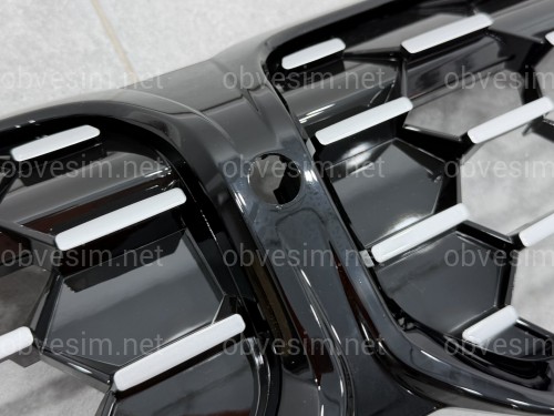 Решітка радіатора соти Black / Silver BMW 3 series G20 G21 LCI 2022+ 51135A35800