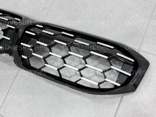Решітка радіатора соти Black / Silver BMW 3 series G20 G21 LCI 2022+ 51135A35800