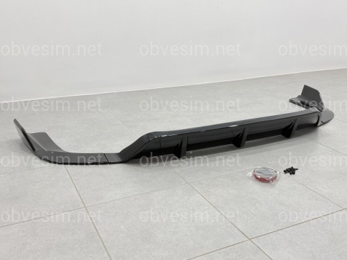 Накладки дифузора заднього бампера Paradigma BMW X6 F16 2013-2018, чорний глянець
