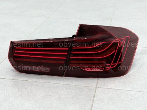 Задні LED ліхтарі стиль CSL для BMW 3 series F30 2012-2018 червоні, комплект 4шт.