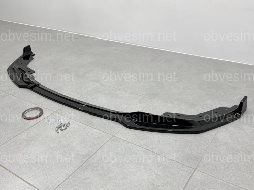 Накладка переднього бампера M-Performance BMW 3 series G20 G21 2018-2022 ABS пластик, колір чорний глянець