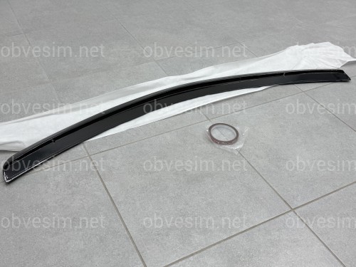 Спойлер ліп багажника Mercedes-Benz C-class W204 2007-2014 ABS пластик, колір чорний глянець