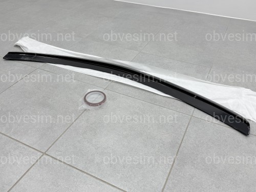Спойлер ліп багажника Mercedes-Benz C-class W204 2007-2014 ABS пластик, колір чорний глянець