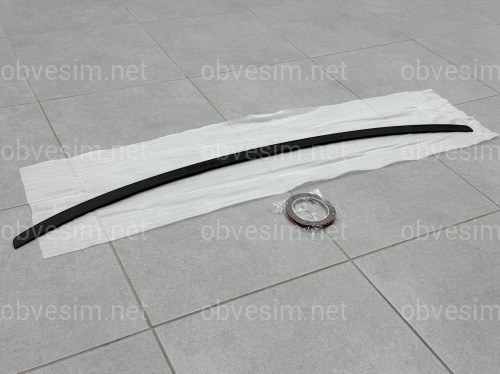 Спойлер лип BMW 4 series G22 2020 - ABS пластик, чорний глянець
