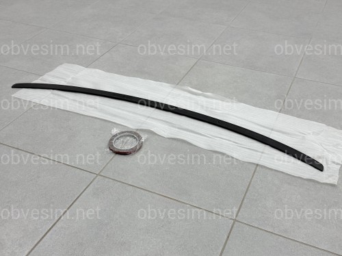 Спойлер лип BMW 4 series G22 2020 - ABS пластик, чорний глянець