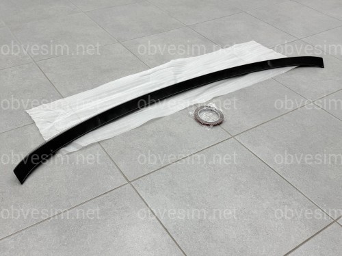 Спойлер під скло (нижній) BMW X5 F15 2013-2018 ABS пластик колір, чорний глянець