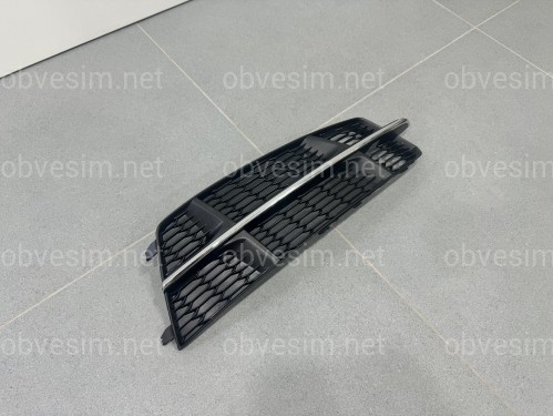 Решітка в бампер ПРАВА CHROME S Line - AUDI A6 С7 2015-2017 4G0807682AN / 4G0807648B