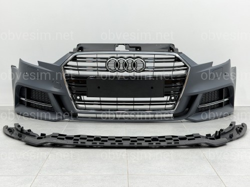 Бампер передній у зборі S-Line для Audi A3 2017-2020