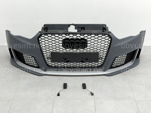 Бампер передній у зборі стиль RS3 для Audi A3 2012-2016