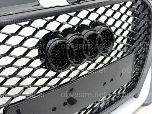 Бампер передній у зборі стиль RS3 для Audi A3 2012-2016