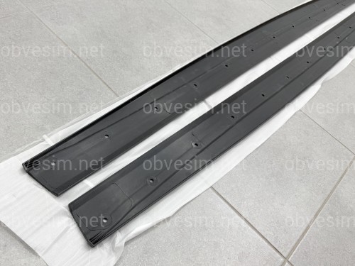 Леза під пороги M Paket для BMW 4 series F32 F33 2013-2020 ABS пластик, колір чорний глянець