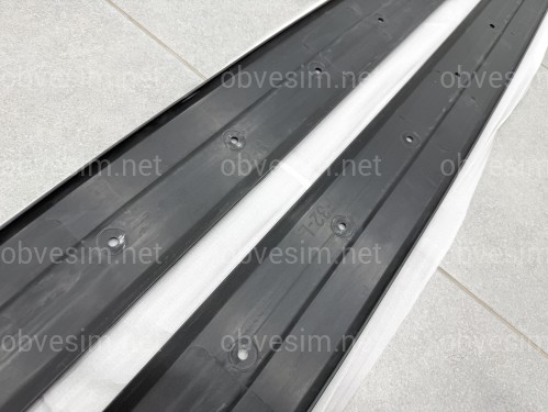 Леза під пороги M Paket для BMW 4 series F32 F33 2013-2020 ABS пластик, колір чорний глянець