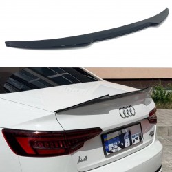 Спойлер ліп стиль M4 для Audi A4 B9 2015-2023 ABS пластик, колір чорний глянець