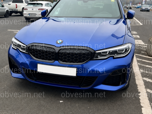 Бампер передній з решіткою M340i Shadowline BMW 3 series G20 2018-2022