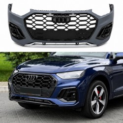 Бампер передній у зборі S-Line BLACK для Audi Q5 2021-2024