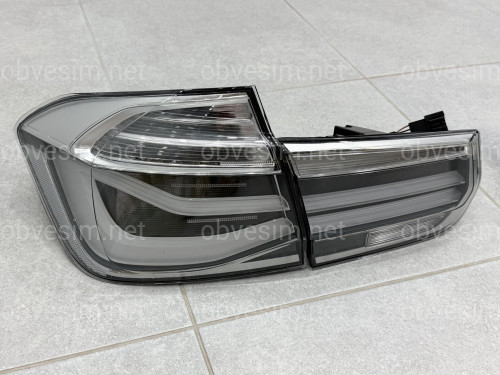 Задні LED ліхтарі рестайлінг для BMW 3 series F30 2012-2018 білі, комплект 4шт.