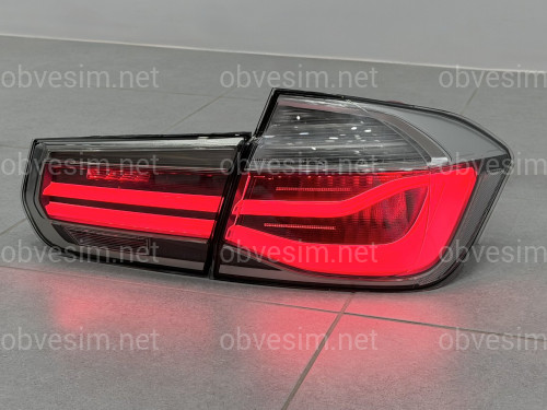 Задні LED ліхтарі рестайлінг для BMW 3 series F30 2012-2018 білі, комплект 4шт.