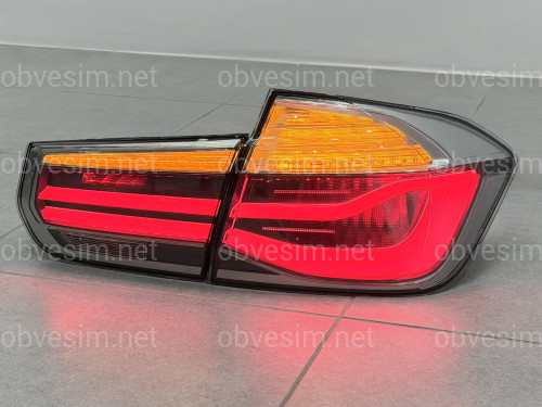 Задні LED ліхтарі рестайлінг для BMW 3 series F30 2012-2018 білі, комплект 4шт.