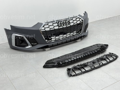 Бампер передній у зборі S-Line CHORME для Audi A5 B9 2020-