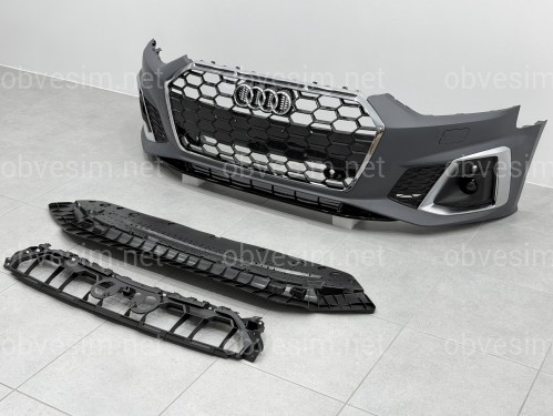 Бампер передній у зборі S-Line CHORME для Audi A5 B9 2020-