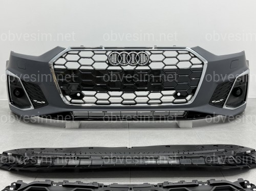 Бампер передній у зборі S-Line CHORME для Audi A5 B9 2020-