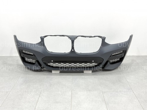 Передній бампер M Paket з туманками BMW X3 G01 / X4 G02 2018-2021