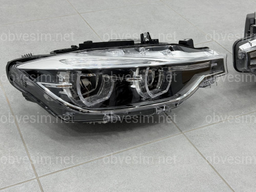 Фари FULL LED LCI для BMW 3 series F30 F31 2012-2018 КСЕНОН В ЛЕД ПІД БЛОК