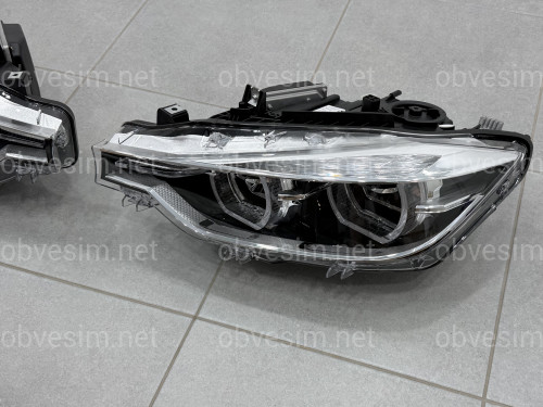 Фари FULL LED LCI для BMW 3 series F30 F31 2012-2018 ГАЛОГЕН В ЛЕД