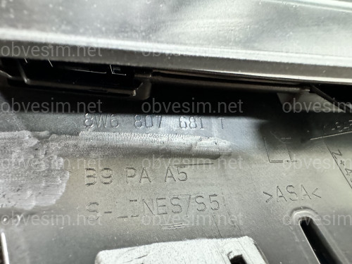 Решітка бампера ЛІВА S-Line Black 8W6807681TT94 для Audi A5 B9 2020-2025