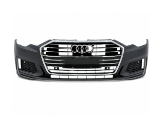 Бампер передній у зборі S-Line CHROME для Audi A6 C8 2018+