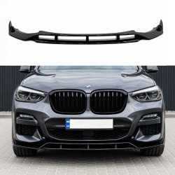 Юбка передного бампера M-Performance для BMW X3 G01 / X4 G02 2018-2021 ABS пластик, чорний глянець
