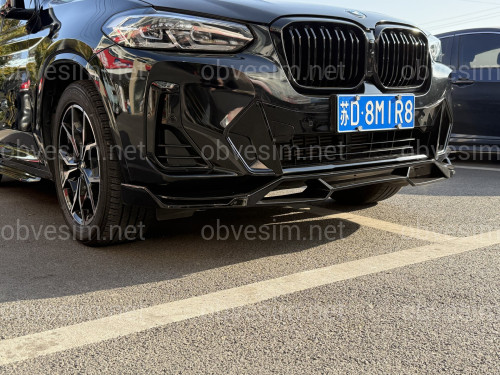 Юбка переднього бампера M-Performance для BMW X3 G01 / X4 G02 2022-2024